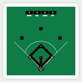 Electronic Baseball Game Sticker